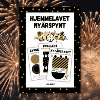 Lou Noire - Cover - Hjemmelavet nytårspynt - sort og guld