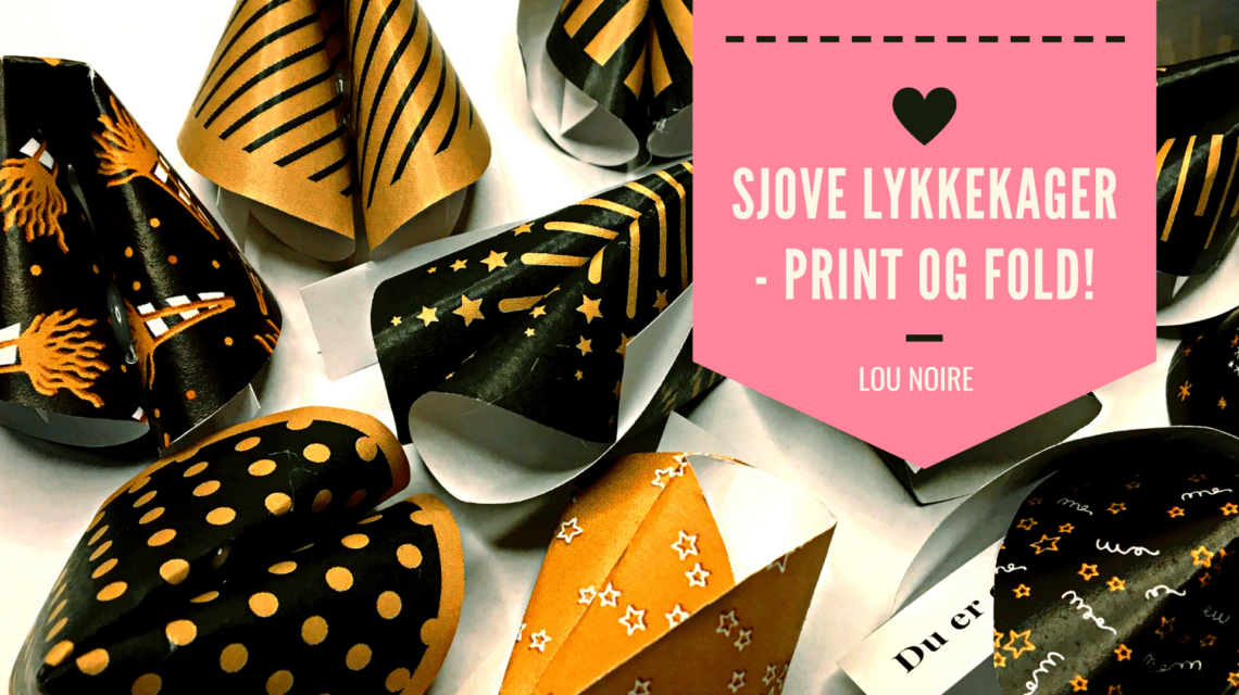 Lykkekager af papir - Print og fold - Lou Noire