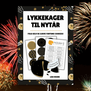 Lykkekager til nytår - sort - Lou Noire - Cover