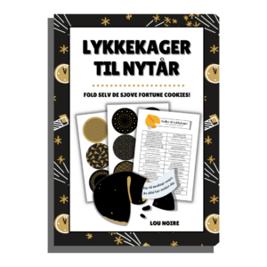 Lykkekager til nytår - sort - Lou Noire - Cover