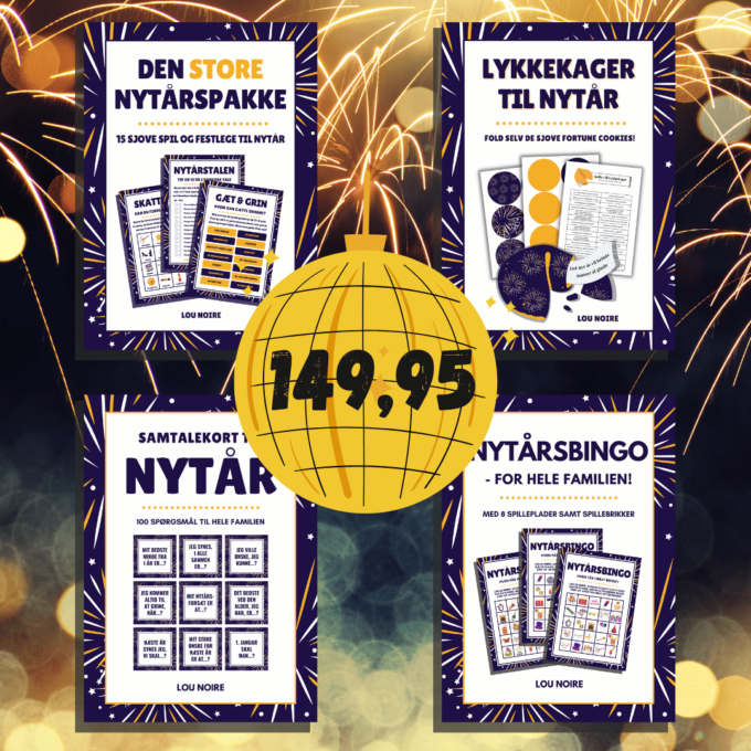 Nytårspakke 1 - for børn og voksne - Spilpakker - Lou Noire - cover Nytårspakke 1 - for børn og voksne - Spilpakker - Lou Noire - cover