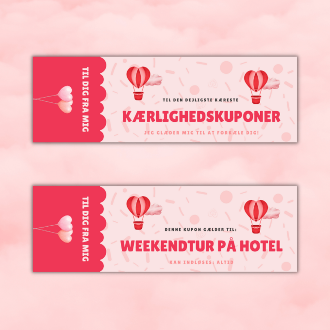 24 romantiske kærligheds-kuponer - Lou Noire - Kuponer til kærlighed