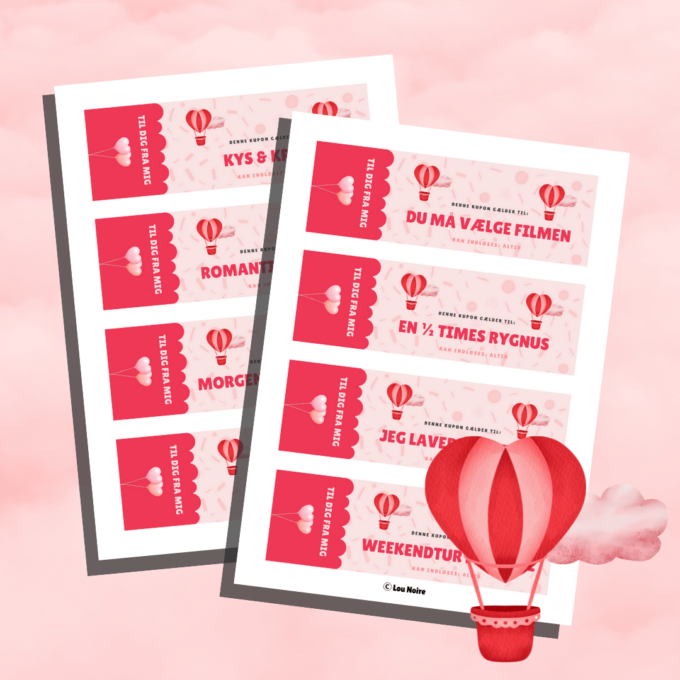24 romantiske kærligheds-kuponer - Lou Noire - Skabeloner