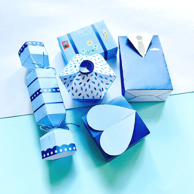 Æsker til konfirmation - blå - Lou Noire - Gaveæsker Æsker til konfirmation - blå - Lou Noire - Gaveæsker