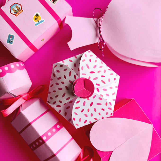 Æsker til konfirmation - pink - Lou Noire - Gaveæsker