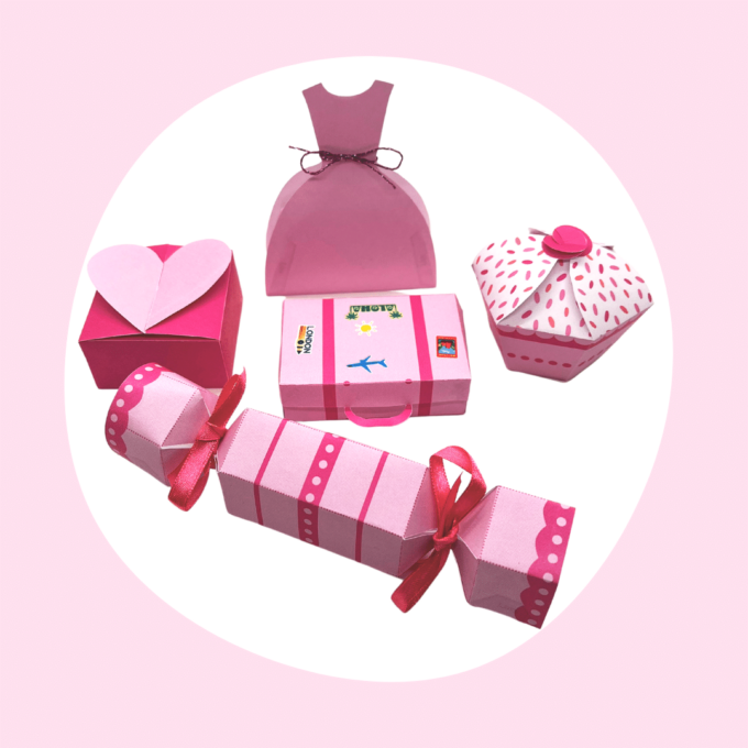 Æsker til konfirmation - pink - Lou Noire - Pengegave