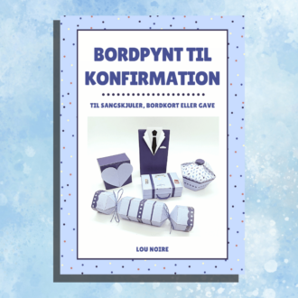 Bordpynt til konfirmation - blå - Lou Noire - Cover