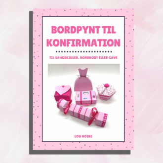 Bordpynt til konfirmation - pink - Lou Noire - Cover