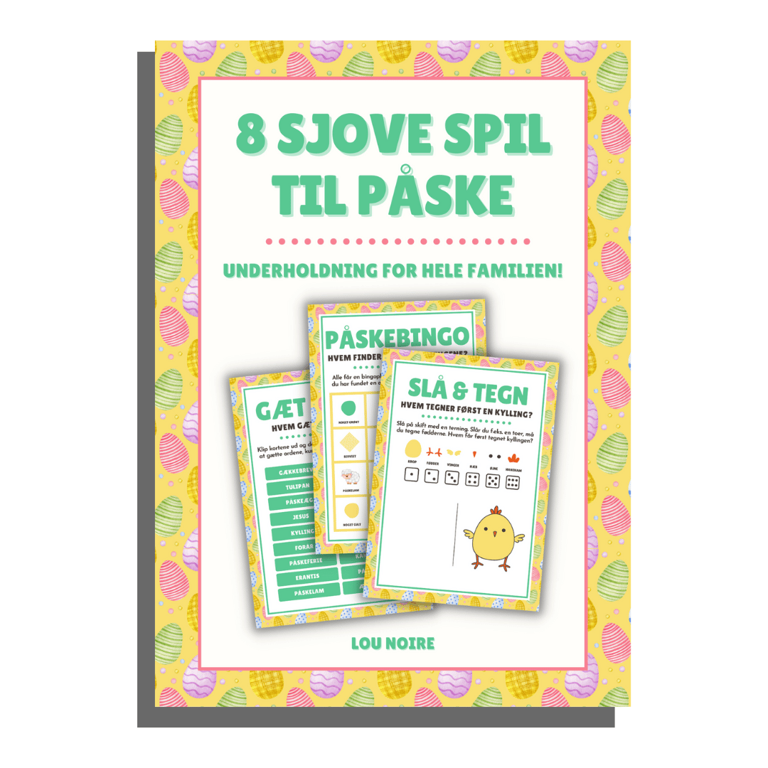 8 sjove spil til påske - Lou Noire - Cover Forside