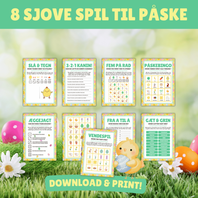 8 sjove spil til påske - Lou Noire - Oversigt