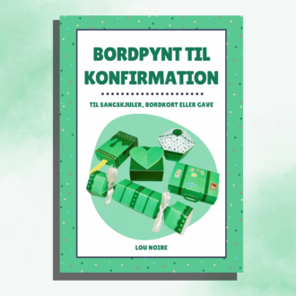 Bordpynt til konfirmation - Lou Noire - Cover