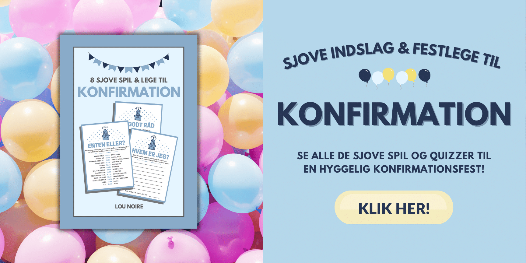 Lou Noire - Banner - Underholdning til konfirmation