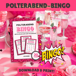 Polterabend-bingo - 20 plader - Lou Noire - Bingoplader