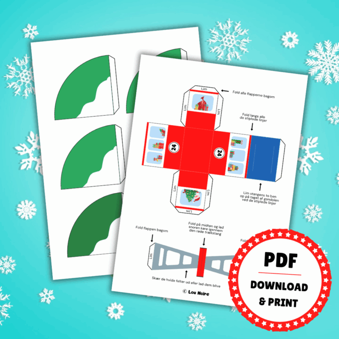 En julekalender med den lille svævebane - Julelandskab - Lou Noire