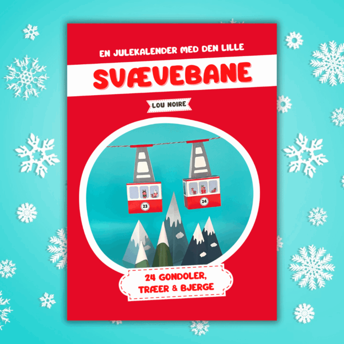 En julekalender med den lille svævebane - Lou Noire - Cover