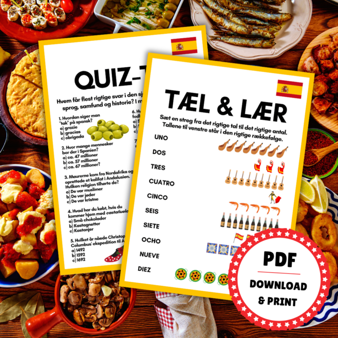 8 sjove spil til ferien i Spanien - Lou Noire - Tæl på spansk