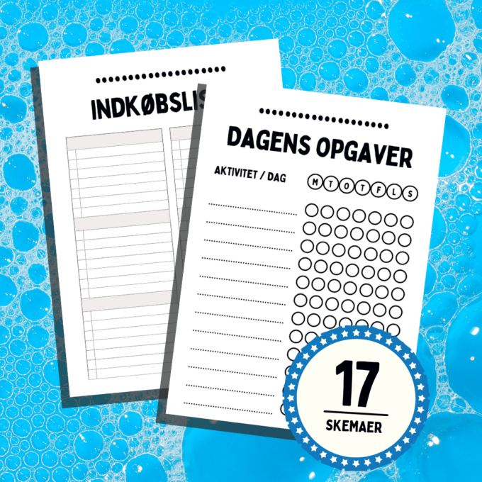 Rengøringsplan - Lou Noire - Skemaer