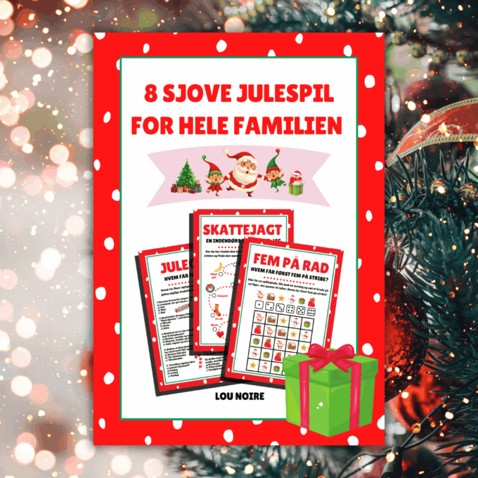 8 sjove julespil for hele familien - Lou Noire - Cover 8 sjove julespil for hele familien - Lou Noire - Cover