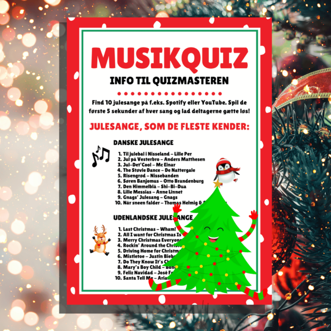 8 sjove julespil for hele familien - Lou Noire - Julesange 8 sjove julespil for hele familien - Lou Noire - Julesange