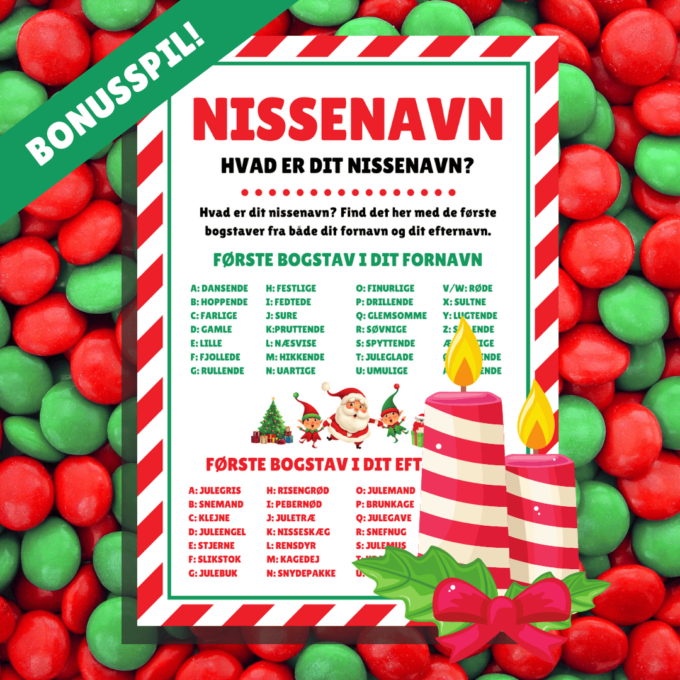 8 sjove spil til jul - Lou Noire - Find dit nissenavn