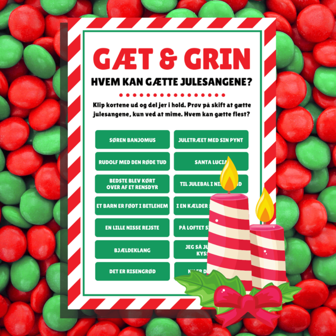 8 sjove spil til jul - Lou Noire - Gæt og Grimasser