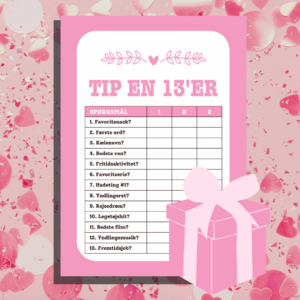 8 festlige indslag til konfirmation - pink - Lou Noire - Tip en 13er
