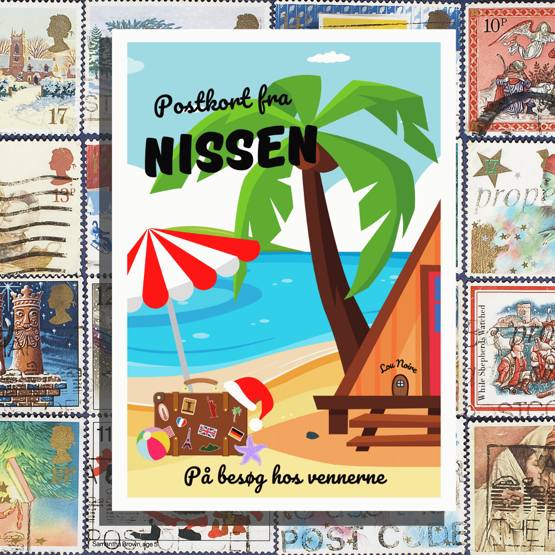 Postkort fra Nissen - på besøg hos vennerne - Lou Noire - Cover