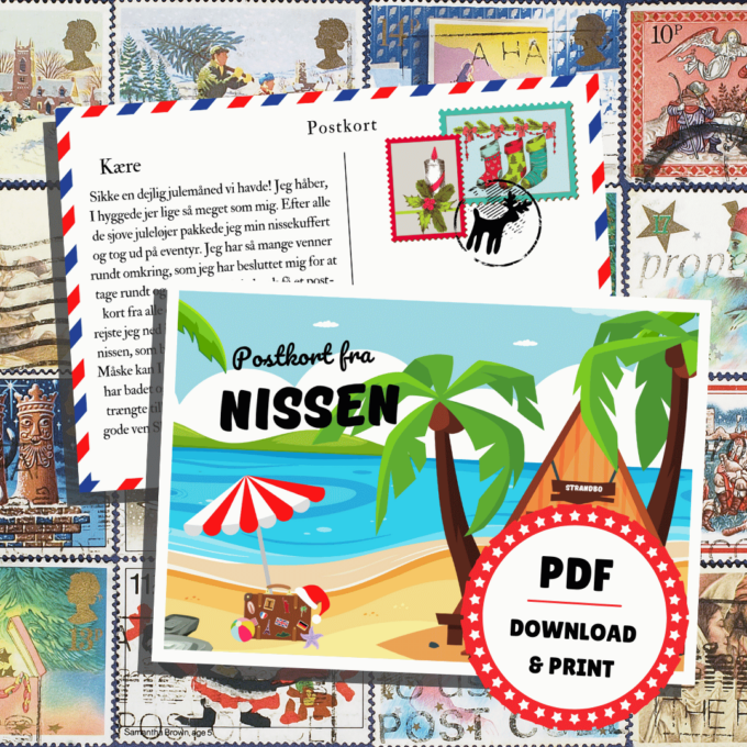 Postkort fra Nissen - på besøg hos vennerne - Lou Noire - Stramdnissen