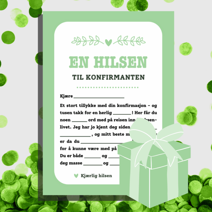 Norsk - 8 festlige innslag til konfirmasjon - grønn - Lou Noire - Spel