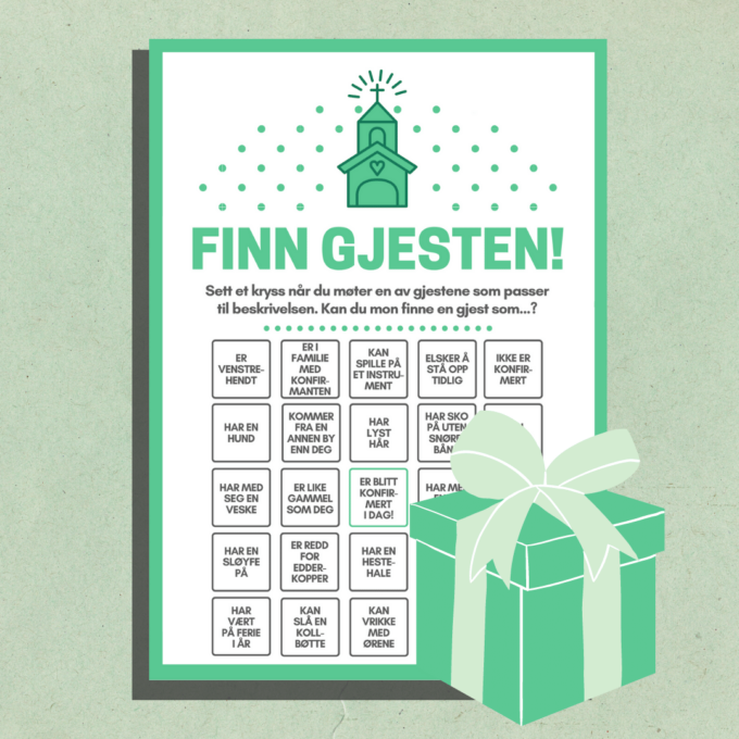 Norsk - 8 morsomme spill og leker til konfirmasjon - grønn - Lou Noire - Bingo Norsk - 8 morsomme spill og leker til konfirmasjon - grønn - Lou Noire - Bingo