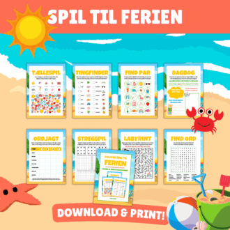 8 sjove spil til ferien - Lou Noire - Print selv