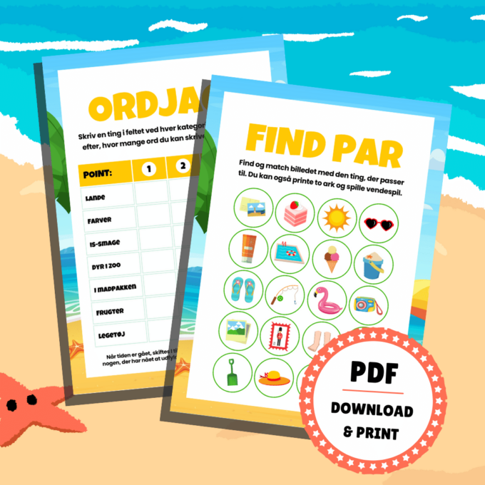 Lou Noire - 8 sjove spil til ferien - Vendespil