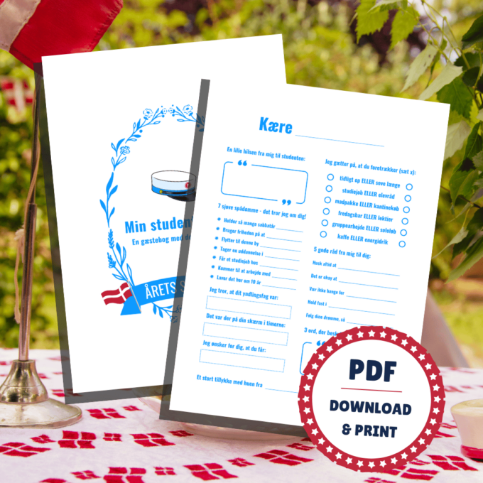 Gæstebog til studenterfest - HF - Lou Noire - Festlig indslag Gæstebog til studenterfest - HF - Lou Noire - Festlig indslag