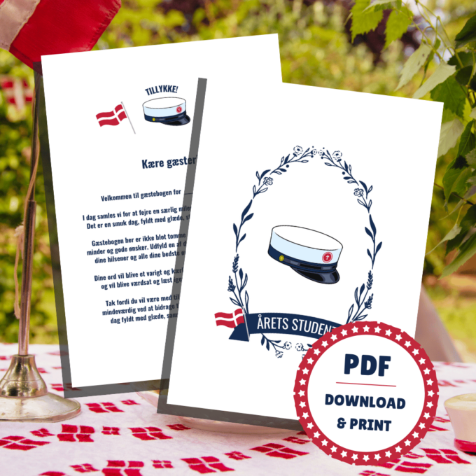 Gæstebog til studenterfest - HTX - Lou Noire - Mindebog