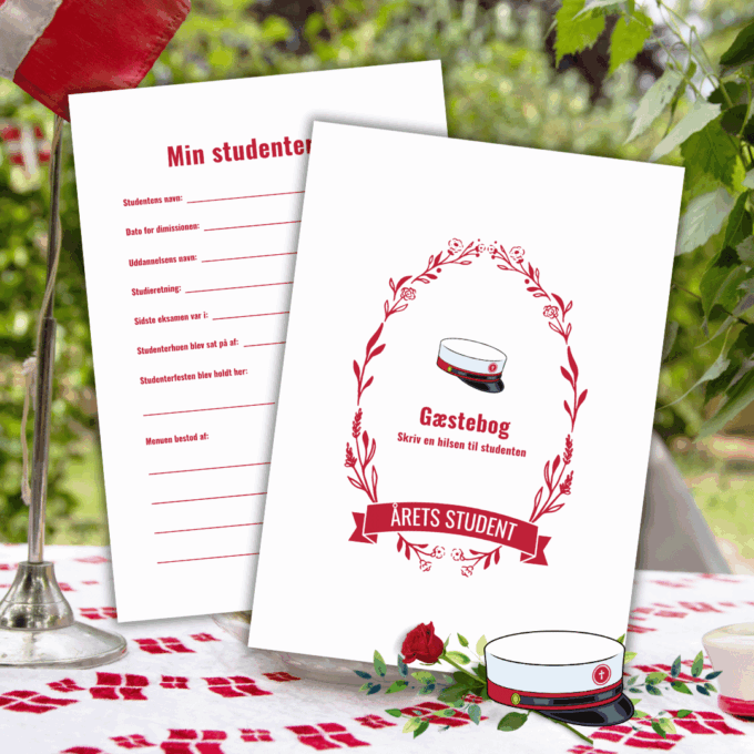 Studenterfest - Gæstebog til studenterfest - STX - Lou Noire