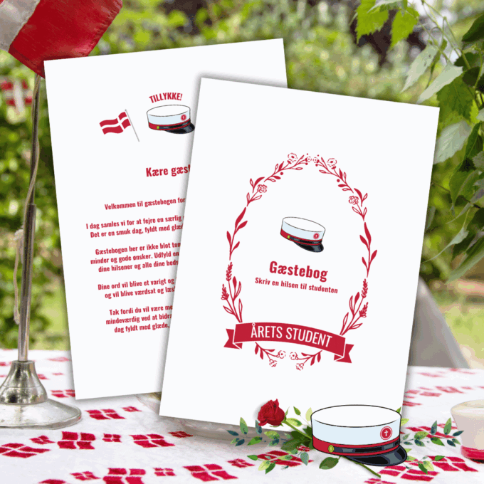 Studentergilde - Gæstebog til studenterfest - STX - Lou Noire