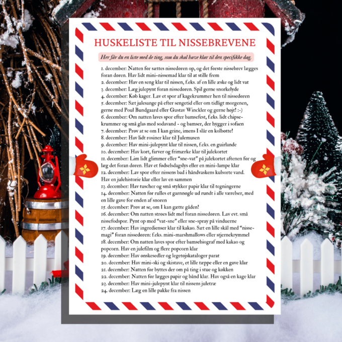 24 nissebreve til nissedøren - 2 - Lou Noire - Hvad skal du bruge 24 nissebreve til nissedøren - 2 - Lou Noire - Hvad skal du bruge