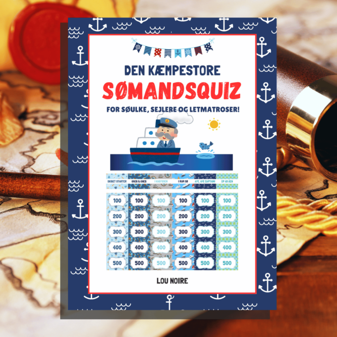 Den kæmpestore sømandsquiz - Lou Noire - Cover