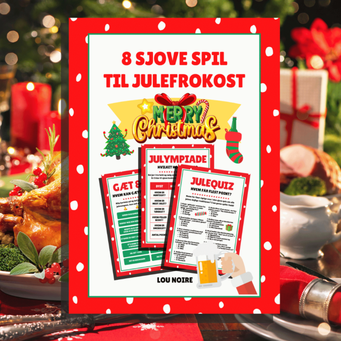 8 sjove spil til julefrokost - Lou Noire - Cover 8 sjove spil til julefrokost - Lou Noire - Cover