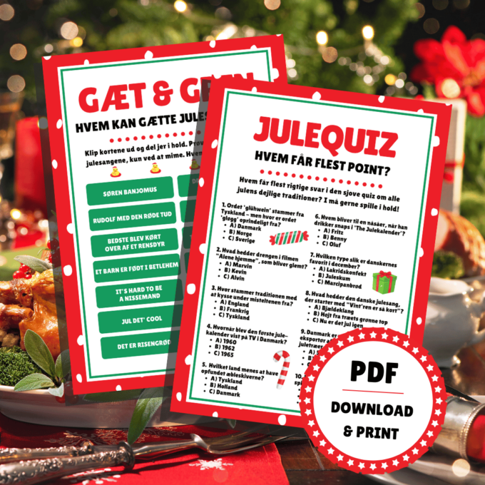 8 sjove spil til julefrokost - Lou Noire - Julequiz