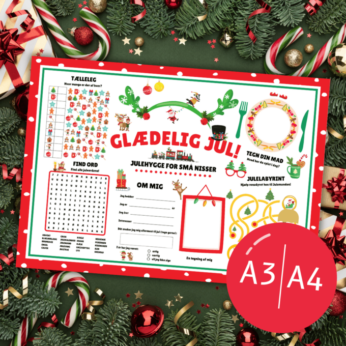 Dækkeserviet til Julenisser - Lou Noire - Cover