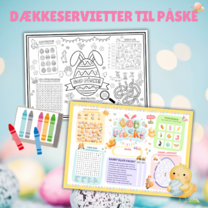 Dækkeservietter til påske - Lou Noire - Påskeservietter