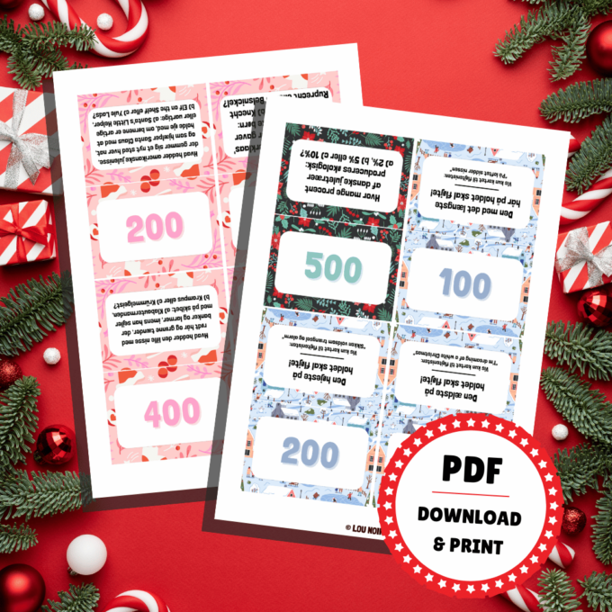 Den Store Julequiz 4 - for hele familien - Lou Noire - Print selv quiz