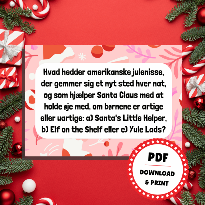 Den Store Julequiz 4 - for hele familien - Lou Noire - Spørgsmål til quiz