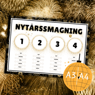 Dækkeserviet til Nytårssmagning - Lou Noire - Cover