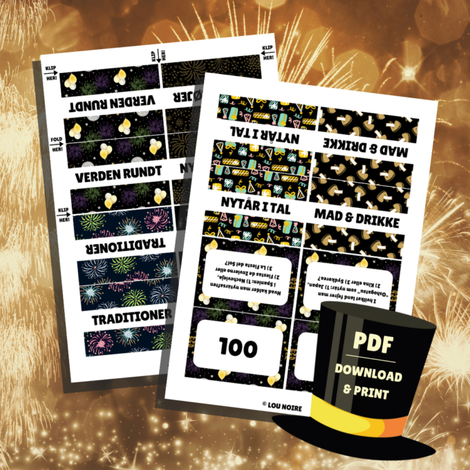 Den Store Nytårsquiz 1 - Lou Noire - Print selv quiz