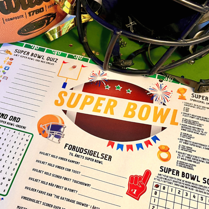 Dækkeserviet til Super Bowl - Lou Noire - NFL