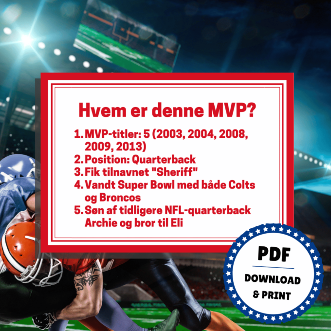 Den Store NFL-quiz - Lou Noire - Most Valued Player Den Store NFL-quiz - Lou Noire - Most Valued Player