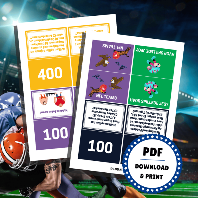 Den Store NFL-quiz - Lou Noire - Print selv quiz Den Store NFL-quiz - Lou Noire - Print selv quiz