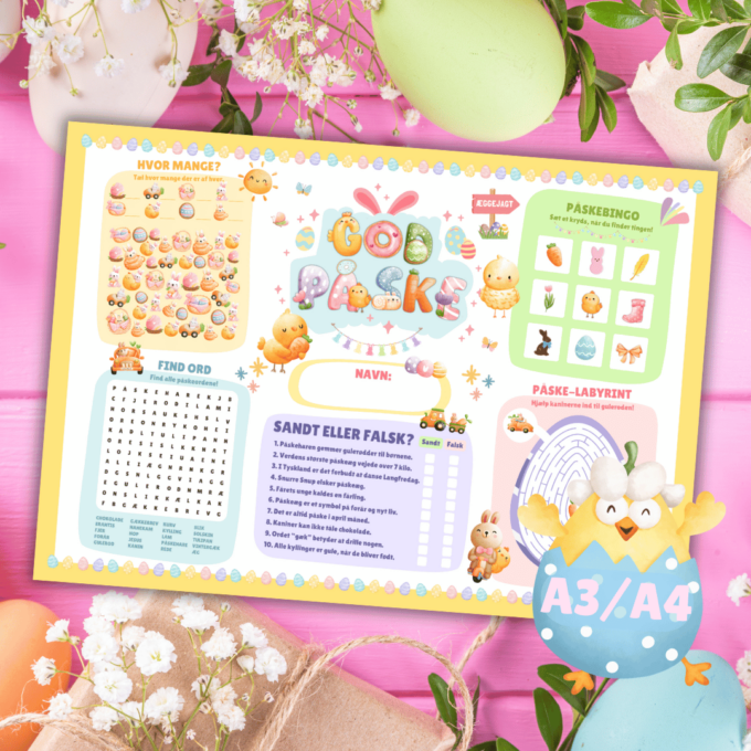 Dækkeserviet til Påske - Lou Noire - Cover